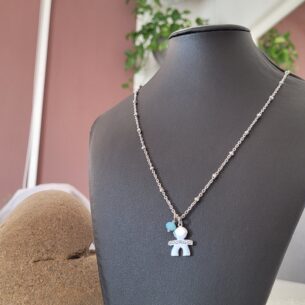 Collana con ciondolo bimbo/bimba