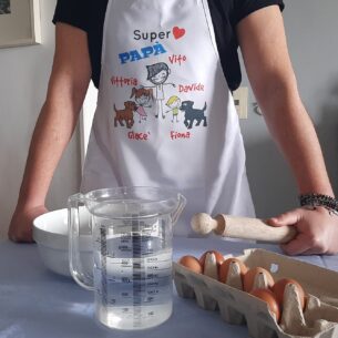 Grembiule da cucina in poliestere 60x75cm