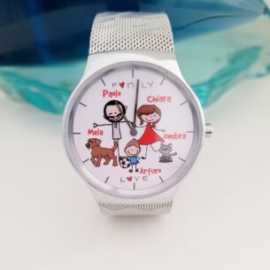Orologio Family Argentato
